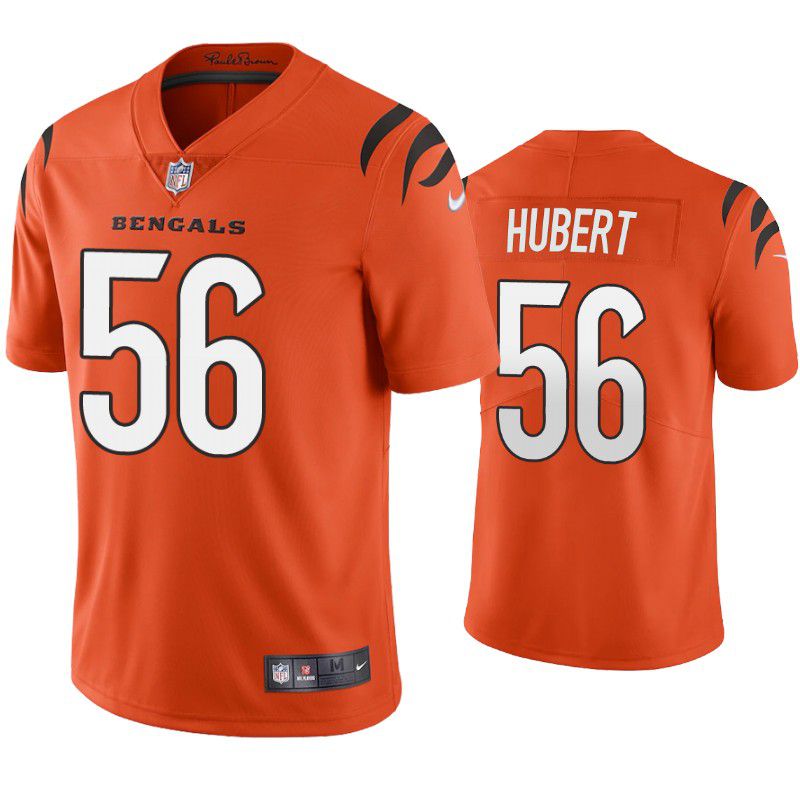 Men Cincinnati Bengals #56 Wyatt Hubert Nike Orange Game NFL Jersey->cincinnati bengals->NFL Jersey